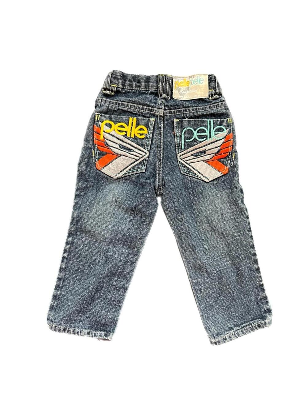 Pelle Pelle Embroidered Blue Denim‎ Jeans - 2T